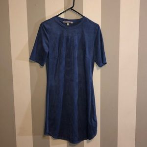 Blue Suede Dress